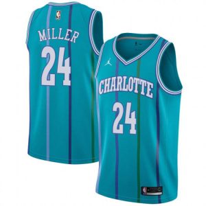 personalized Hornets #24 Brandon Miller Aqua Women's NBA Jordan Swingman Hardwood Classics Jersey