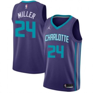 Hornets #24 Brandon Miller Purple Women's NBA Jordan Swingman Statement Edition Jersey