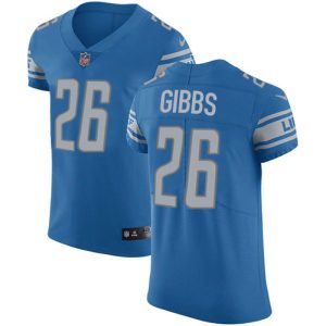 Lions #26 Jahmyr Gibbs Blue Team Color Men's Stitched NFL Vapor Untouchable Elite Jersey