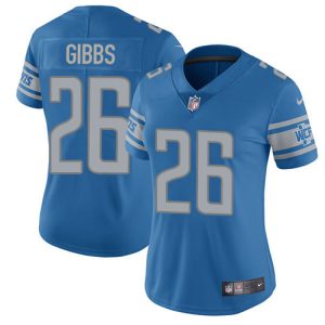 Lions #26 Jahmyr Gibbs Blue Team Color Women's Stitched NFL Vapor Untouchable Limited Jersey