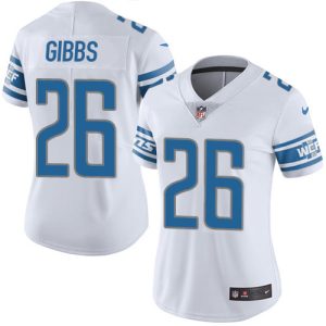 Lions #26 Jahmyr Gibbs White Women's Stitched NFL Vapor Untouchable Limited Jersey