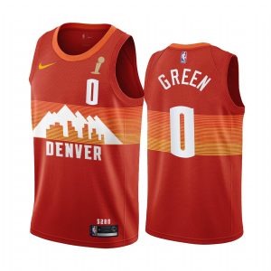 Nuggets #0 Christian Braun Red Swingman 2024 NBA Finals Champions City Edition Jersey