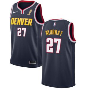 Nuggets #27 Jamal Murray Navy 2024 NBA Finals Champions Swingman Icon Edition Jersey