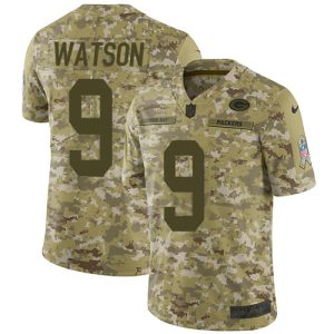 wholesale Packers #9 Christian Watson Camo Men's Stitched NFL Limited 2024 Salute To Service Jersey