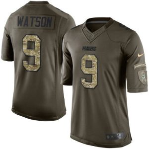 Packers #9 Christian Watson Green Men's Stitched NFL Limited 2024 Salute to Service Jersey