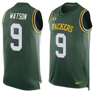 Packers #9 Christian Watson Green Team Color Men's Stitched NFL Limited Tank Top Jersey