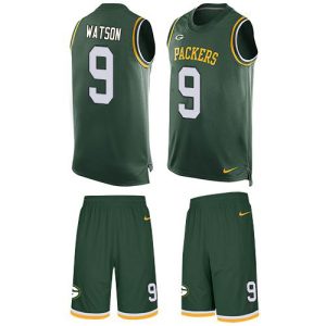 wholesale Packers #9 Christian Watson Green Team Color Men's Stitched NFL Limited Tank Top Suit Jersey