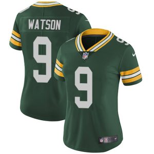 packers #9 christian watson green team color women's stitched nfl vapor untouchable limited wholesale jersey