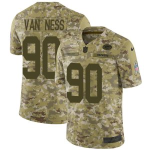 personalized Packers #90 Lukas Van Ness Camo Men's Stitched NFL Limited 2024 Salute To Service Jersey