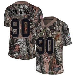 wholesale Packers #90 Lukas Van Ness Camo Men's Stitched NFL Limited Rush Realtree Jersey