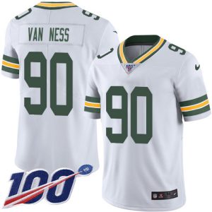 packers #90 lukas van ness white men's stitched nfl 100th season vapor untouchable limited cheap jersey