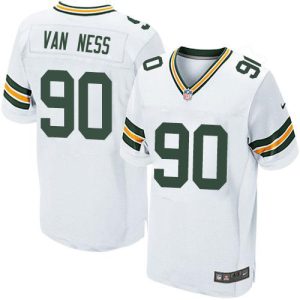 Packers #90 Lukas Van Ness White Men's Stitched NFL New Elite Jersey