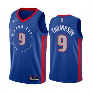 Pistons #9 Ausar Thompson Blue NBA Swingman 2023-24 City Edition Jersey