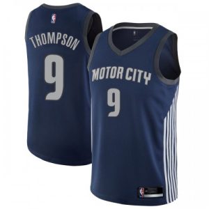 customized Pistons #9 Ausar Thompson Navy Women's NBA Swingman City Edition Jersey