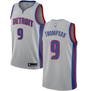 wholesale Pistons #9 Ausar Thompson Silver NBA Swingman Statement Edition Jersey