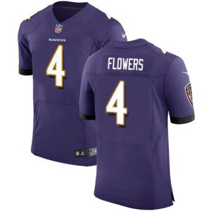 personalized Ravens #4 Zay Flowers Purple Team Color Men's Stitched NFL Vapor Untouchable Elite Jersey