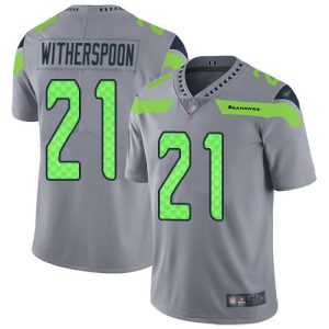 Seahawks #21 Devon Witherspoon Gray Men's Stitched NFL Limited Inverted Legend Jersey