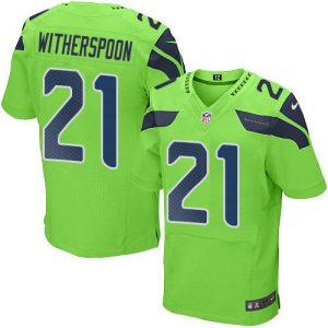 Seahawks #21 Devon Witherspoon Green Men's Stitched NFL Elite Rush Jersey