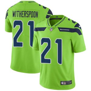 Seahawks #21 Devon Witherspoon Green Youth Stitched NFL Limited Rush Jersey