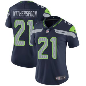 Seahawks #21 Devon Witherspoon Steel Blue Team Color Women's Stitched NFL Vapor Untouchable Limited Jersey