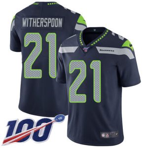 limited Seahawks #21 Devon Witherspoon Steel Blue Team Color Youth Stitched NFL 100th Season Vapor Untouchable Limited Jersey