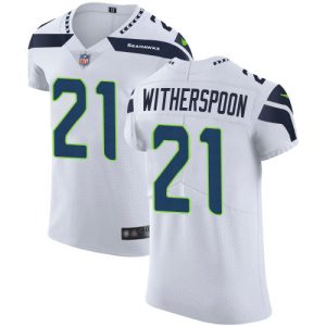 Seahawks #21 Devon Witherspoon White Men's Stitched NFL New Elite Jersey