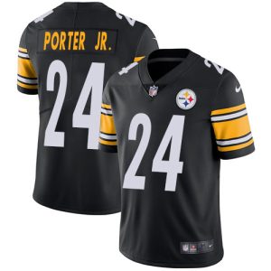 Steelers #24 Joey Porter Jr. Black Team Color Men's Stitched NFL Vapor Untouchable Limited Jersey