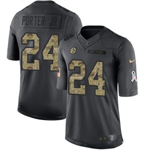 steelers #24 joey porter jr. black youth stitched nfl limited 2024 salute to service cheap jersey