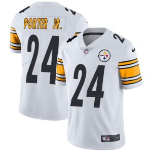 authentic Steelers #24 Joey Porter Jr. White Men's Stitched NFL Vapor Untouchable Limited Jersey