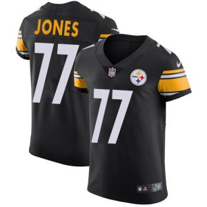 cheap Steelers #77 Broderick Jones Black Team Color Men's Stitched NFL Vapor Untouchable Elite Jersey