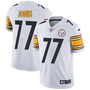 personalized Steelers #77 Broderick Jones White Men's Stitched NFL Vapor Untouchable Limited Jersey