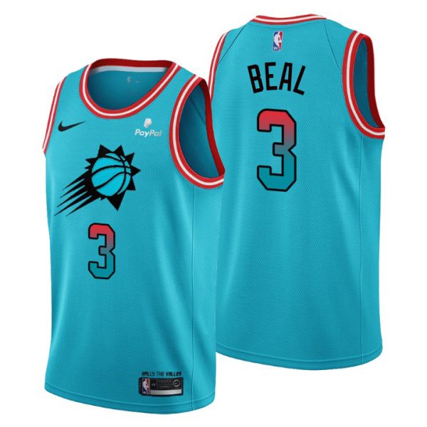 Suns #3 Bradley Beal 2023-24 City Edition Youth NBA Jersey - Cherry Blossom Blue