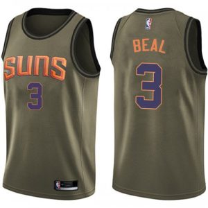 Suns #3 Bradley Beal Green Women's NBA Swingman Salute to Service Jersey