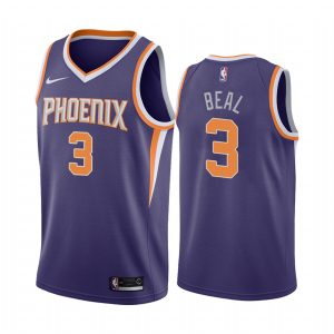 suns #3 bradley beal purple nba swingman icon edition replica jersey