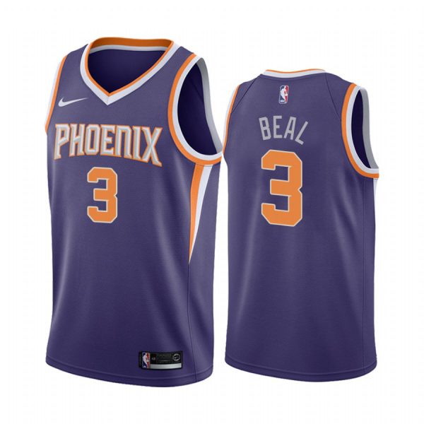 suns #3 bradley beal purple nba swingman icon edition replica jersey