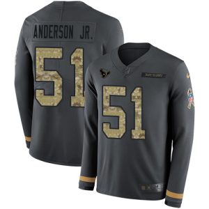 texans #51 will anderson jr. anthracite salute to service men's stitched nfl limited therma long sleeve cheap jersey