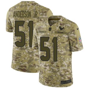 wholesale Texans #51 Will Anderson Jr. Camo Men's Stitched NFL Limited 2024 Salute To Service Jersey