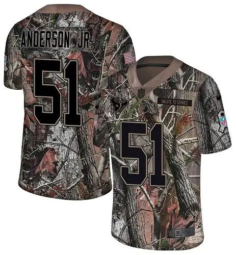 wholesale Texans #51 Will Anderson Jr. Camo Men's Stitched NFL Limited Rush Realtree Jersey