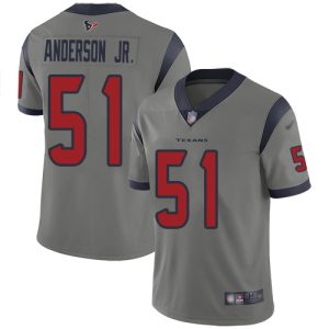 Texans #51 Will Anderson Jr. Gray Men's Stitched NFL Limited Inverted Legend Jersey