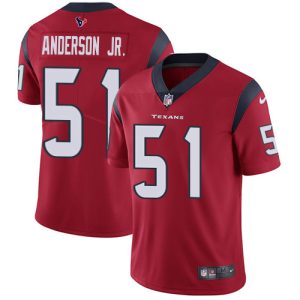 Texans #51 Will Anderson Jr. Red Alternate Men's Stitched NFL Vapor Untouchable Limited Jersey