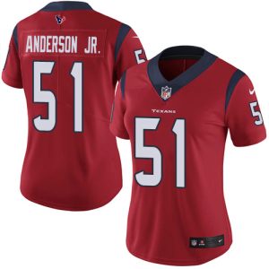 Texans #51 Will Anderson Jr. Red Alternate Women's Stitched NFL Vapor Untouchable Limited Jersey