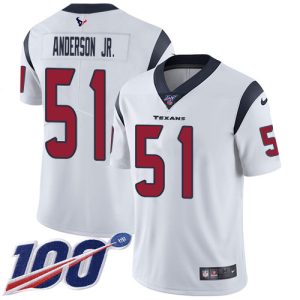 wholesale Texans #51 Will Anderson Jr. White Men's Stitched NFL 100th Season Vapor Untouchable Limited Jersey