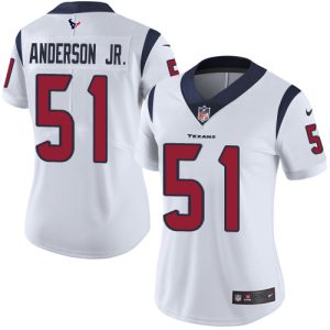 Texans #51 Will Anderson Jr. White Women's Stitched NFL Vapor Untouchable Limited Jersey