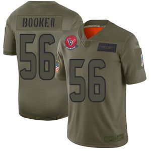 Texans #56 Thomas Booker Camo Men's Stitched NFL Limited 2024 Salute To Service Jersey