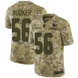 Texans #56 Thomas Booker Camo Men's Stitched NFL Limited 2024 Salute To Service Jersey