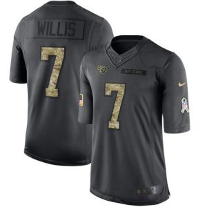 titans #7 malik willis black men's stitched nfl limited 2024 salute to service wholesale jersey