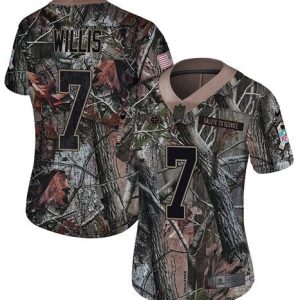 Titans #7 Malik Willis Camo Women's Stitched NFL Limited Rush Realtree Jersey