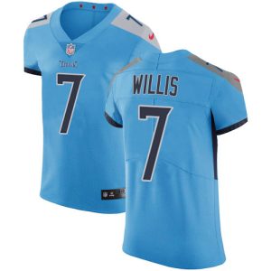 cheap Titans #7 Malik Willis Light Blue Alternate Men's Stitched NFL Vapor Untouchable Elite Jersey