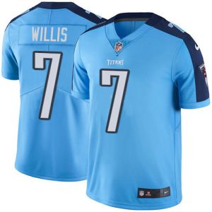 wholesale Titans #7 Malik Willis Light Blue Men's Stitched NFL Limited Rush Jersey