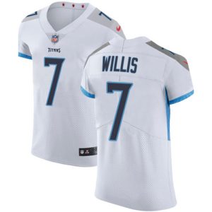 Titans #7 Malik Willis White Men's Stitched NFL Vapor Untouchable Elite Jersey